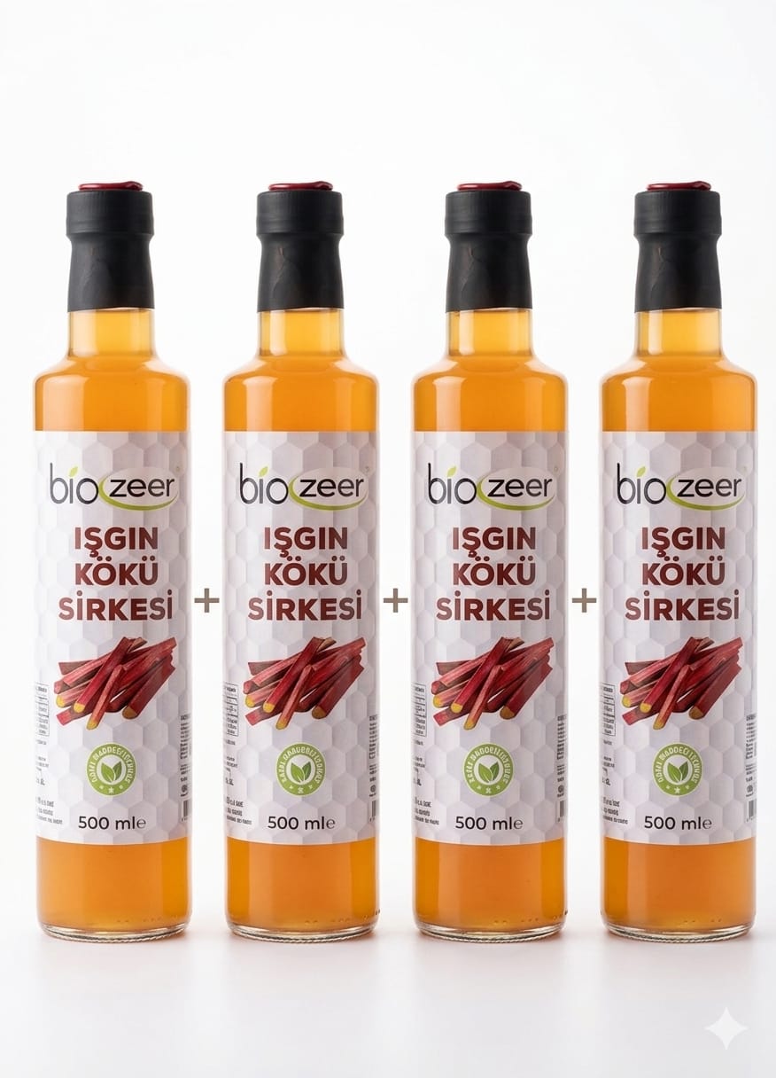 IŞGIN KÖKÜ SİRKESİ 4 ADET 500 ML 