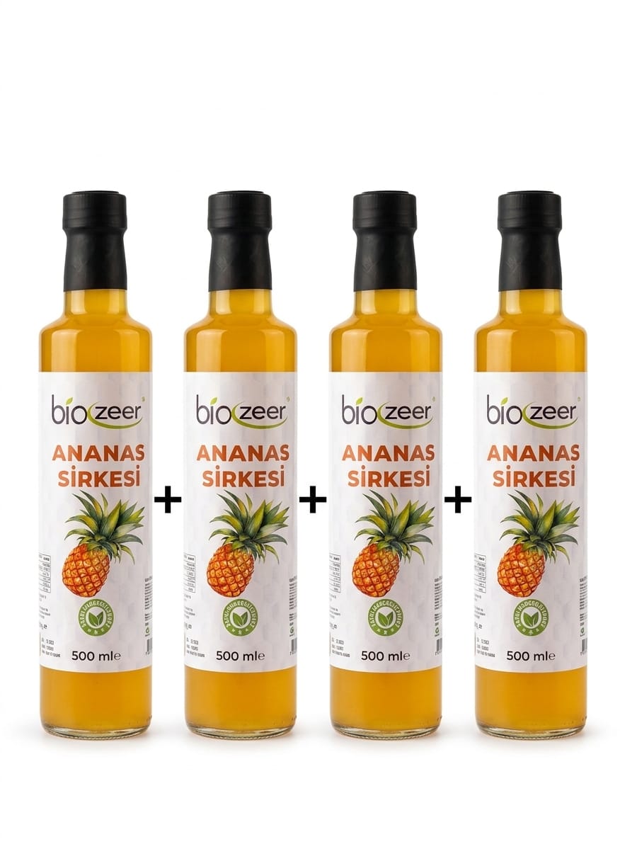 ANANAS SİRKESİ 4 ADET 500 ML