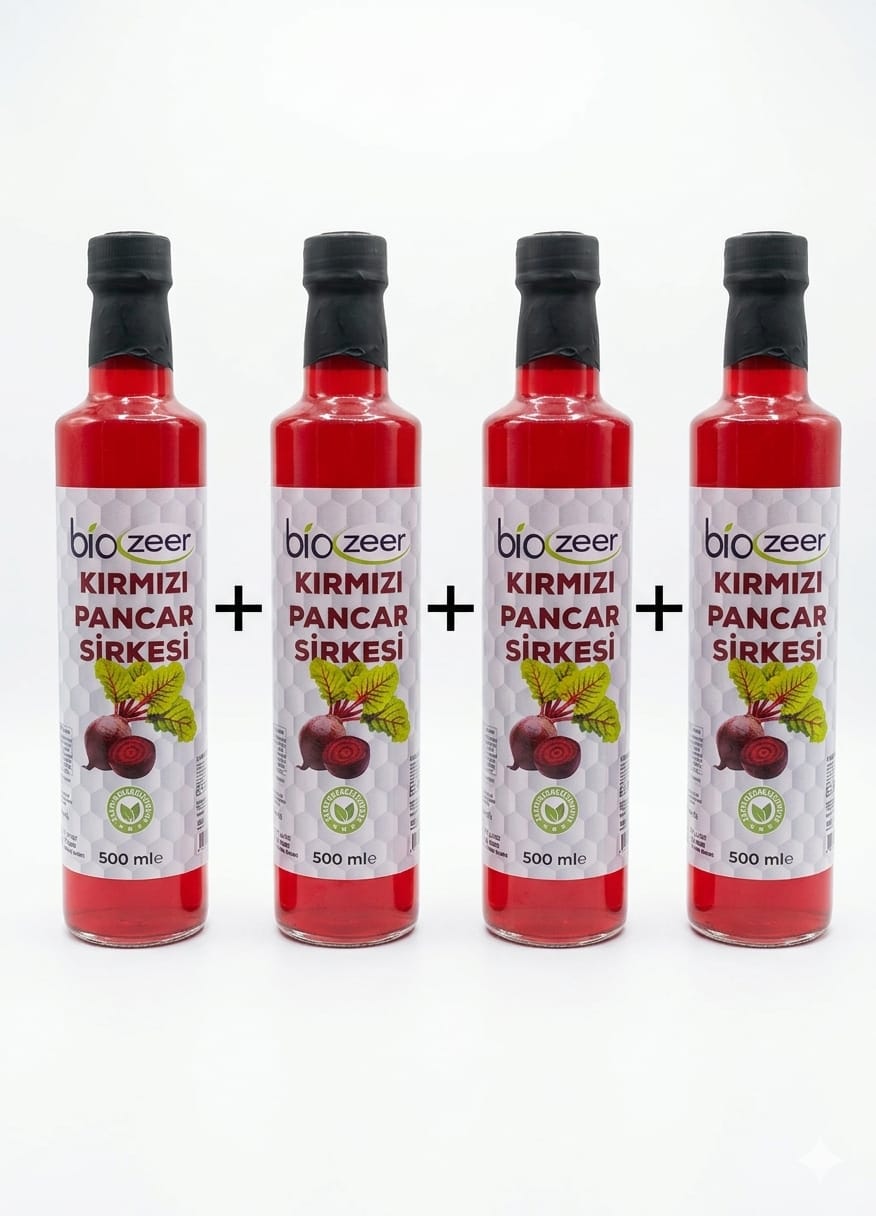 KIRMIZI PANCAR SİRKESİ 4 ADET 500 ML