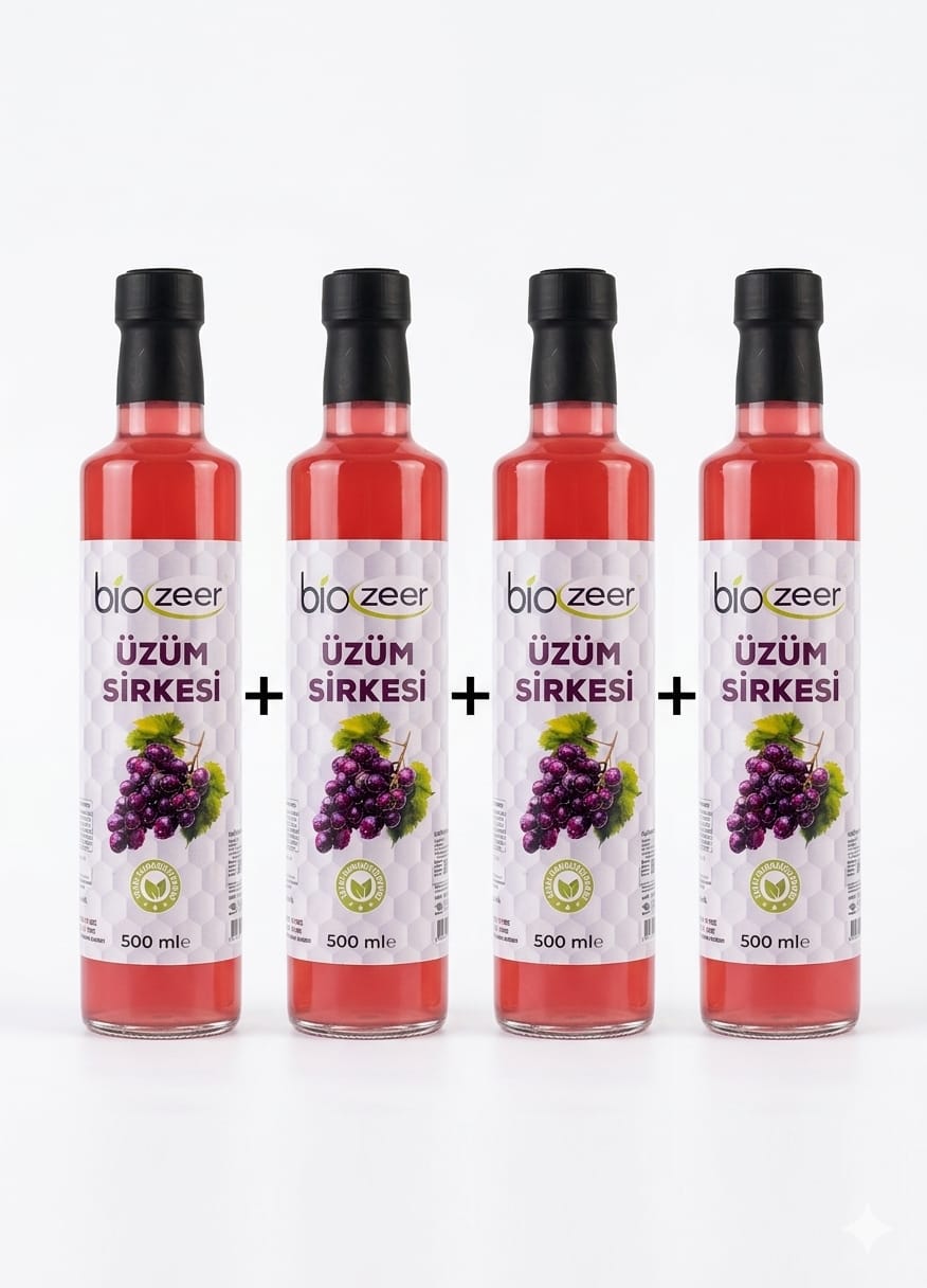 ÜZÜM SİRKESİ 4 ADET 500 ML